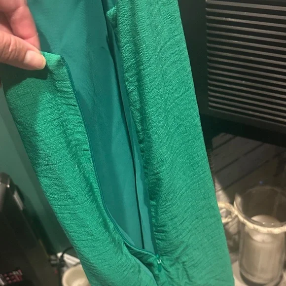 Banana Republic Teal Gathered Dress - Picture 3 of 7